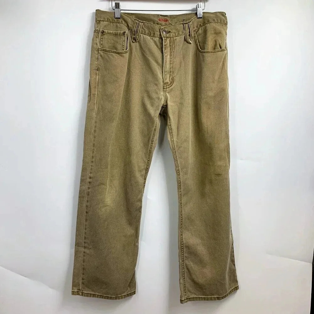 Plugg Men's Classic 1005 Cotton 5 Pocket Straight Leg Denim Jeans Size 36